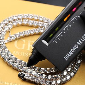 Cadena de Tenis de Plata de Ley S925 con Diamantes de Moissanita de 5 mm, Estilo Hip Hop, de 7 a 26 Pulgadas - Product Image 6