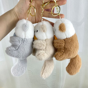 พวงกุญแจตุ๊กตาปลาตัวน้อยน่ารัก กอดได้ ทำจากผ้า PP Cotton บรรจุใยฝ้าย ของเล่นตุ๊กตาการ์ตูน ของตกแต่งกระเป๋าสำหรับเด็กผู้หญิง ของขวัญ - Product Image 2