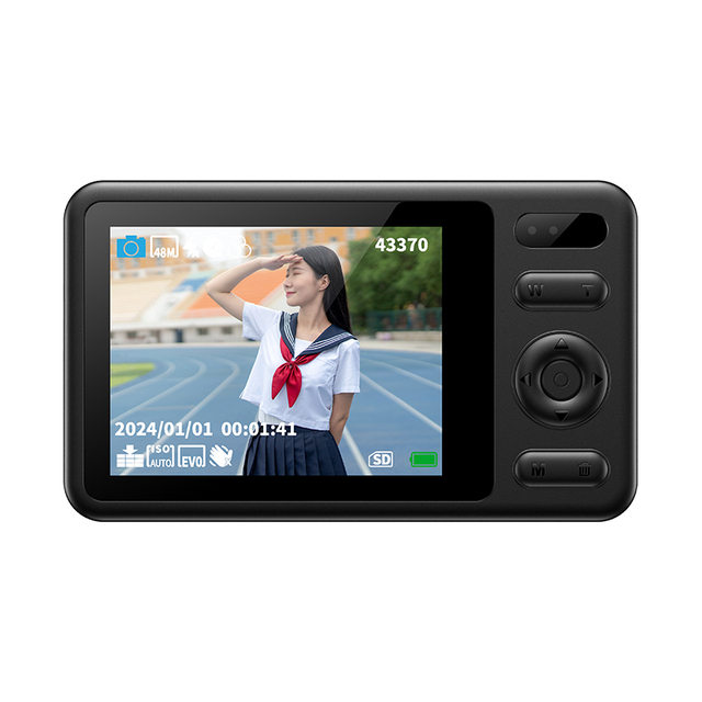 BENJIE A2s Mini Portable Digital Student Camera with High Resolution Front and Rear Facing Selfie Recording MicroSD Function