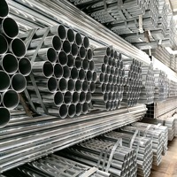 Grand stock, prix compétitif, tube rond en fer galvanisé de 1 pouce et 3 pouces, tube en acier ERW pour les projets de construction de systèmes d'eau
