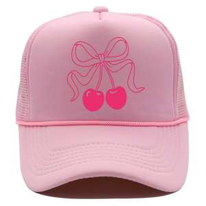 2025 <span class=keywords><strong>Coqueta</strong></span> Sweet Cherry Bow gorra de béisbol moda verano al aire libre playa camionero sombrero - Product Image 6