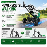 Pour ESWING Innovation ES1388 Trottinette de golf électrique 4 roues pliable, chariot de poussée motorisé pour un seul joueur, Fairway Cruiser