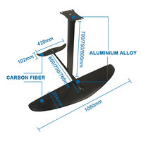 Hydrofoil pour motomarines Arrière Avant Carbone Grande Aile Pompage Hydroptère Surf Surf Waterplay Surf Wing Foil