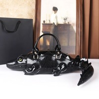 Sacs à main de luxe fantaisie en forme d'alligator pour femmes, sacs de créateur 3D en forme de crocodile, sacs à main créatifs à poignée supérieure en forme d'animal