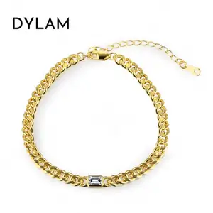 Tyilam — Bracelet rappeur en argent CZ pour femmes, bijou Hip Hop tendance, Original, en argent Sterling S925, vente en gros, 2021