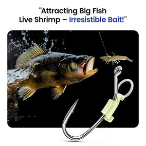 Hameçons de pêche à <span class=keywords><strong>la</strong></span> carpe en acier allié super résistant et lumineux - Hameçons de jig pour <span class=keywords><strong>la</strong></span> pêche en eau salée et en lac, pour <span class=keywords><strong>la</strong></span> pêche en rivière et en ruisseau, pour <span class=keywords><strong>la</strong></span> pêche à <span class=keywords><strong>la</strong></span> crevette flottante - Product Image 3
