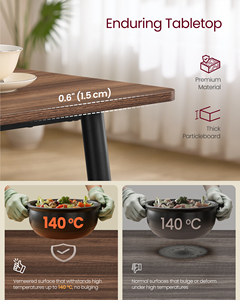<span class=keywords><strong>Table</strong></span> de cuisine moderne <span class=keywords><strong>VASAGLE</strong></span> avec plateau résistant à la chaleur, assemblage rapide, <span class=keywords><strong>table</strong></span> à <span class=keywords><strong>manger</strong></span> de 55,1 pouces pour 4 à 6 personnes - Product Image 4