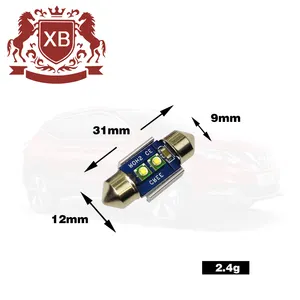 Lampu led mobil FT-2-3SMD lampu mobil Canbus tanpa ERROR led 31mm 36mm 39mm 41mm bola lampu hias otomatis kubah bagasi peta lampu plat nomor