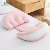 Oreiller de grossesse ergonomique et doux pour le corps entier, pour femmes enceintes, pour dormir sur le côté, soulagement du dos et des hanches