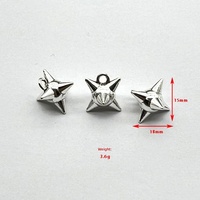 Accessoires de piercing DIY gothiques en acier inoxydable, boule à pointes et boule lisse solide, les plus vendus