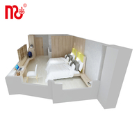 Ensembles de Chambres d'Hôtel Modernes en Bois de Chêne avec Cadre en Fer pour Appartements, Villas et Chambres d'Hôtes - Mobilier Commercial Durable et Écologique