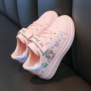 Scarpe bianche per bambini ragazze 3-12 anni studenti scarpe basse sportive Casual in pelle bassa Top primavera stile coreano scarpe da ginnastica - Product Image 3