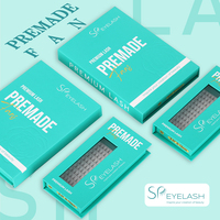 Extensions de cils pré-faites en volume SP EYELASH 5D 6D 7D, courbure C CC D DD, 0,07 mm 0,10 mm, tiges courtes, plateaux de cils pré-faits