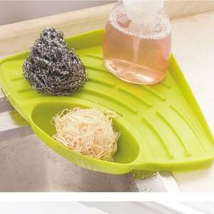 Égouttoir triangulaire en plastique pour évier, style ventouse, filtre pour lavage <span class=keywords><strong>de</strong></span> légumes, bac <span class=keywords><strong>de</strong></span> stockage d'eau, évier à vaisselle - Product Image 2