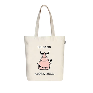 Premium Cotton Canvas Tote <b>Bag</b> for Women Custom Letter Print Reusable Eco Friendly Handbag Shopping Gift Daily Use - Product Image 5