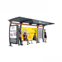 Abri d'arrêt de bus intelligent et confortable pour les transports publics