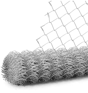 Rouleau de 10 pieds (15 m) de clôture grillagée en losanges galvanisé à chaud avec revêtement en zinc, bois traité thermiquement, modélisation 3D incluse - Product Image 3