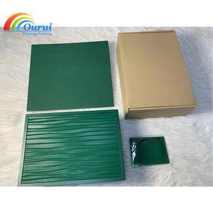 Caja de Reloj de Madera Personalizada de Lujo con Diseño de Superficie Ondulada, Nueva Caja de Reloj de Marca Verde 2025 Directo de Fábrica, Caja de Almacenamiento de Joyas para Relojes - Product Image 5