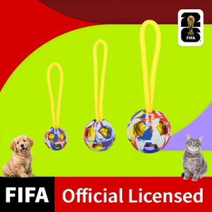<span class=keywords><strong>FIFA</strong></span> World Cup ของเล่นสัตว์เลี้ยงที่ได้รับใบอนุญาต EZ จับ & โยนลูกบอลกลวงสำหรับสุนัขเคี้ยวของเล่นแบบโต้ตอบกลางแจ้ง - Product Image 1