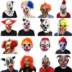 Máscaras de Payaso Asesino de Plástico para Halloween, Decoración para Películas y Fiestas con Temática Profesional - Product Image 1