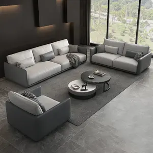 Art Living Room Sofa Home Living Room Furniture Modern Italian Light Luxury Sofa Combination Wash Free Technology Cloth Simple