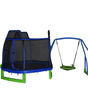 Nhảy Thể Dục Tấm Bạt Lò Xo 7Ft Giá Rẻ Kèm Xích Đu Trượt Toàn Bộ Lưới Ngoài Trời TR-84-P11 Bằng Nhựa, 3 Cái CN;JIA Mijump - Product Image 1