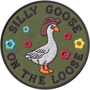 แผ่นปักลาย DigitEMB Silly Goose รูปทรงแอฟริกา ขนาด 3x3 นิ้ว สำหรับรีดติดหรือเย็บติดเสื้อแจ็คเก็ต กระเป๋าเป้ หมวก กางเกงยีนส์ ผ้าสักหลาด ชุด 11 ชิ้น - Product Image 3