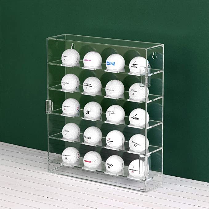 Étagère Ronde 34 Trous Pour Balles De Golf - Présentoir Murale Bois Uozonit