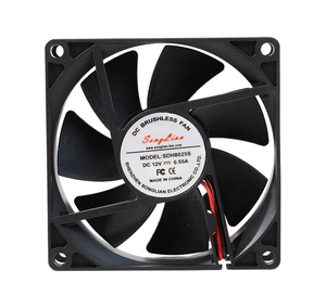 8025 Wasserdichter 12V 24V 48V Bürstenloser Axiallüfter Quadratischer Industrieller Ladesäulen-Lüfter mit Hohem Statischen Druck aus Kunststoff - Product Image 2