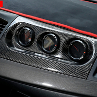 Cubierta para el Panel de Instrumentos del Pasajero Delantero con Fibra de Carbono Genuina para Mitsubishi Lancer Winged EVO X M7