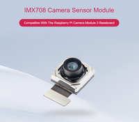 Module de capteur de caméra IMX708-120, 120 °   FOV, prend en charge la mise au point automatique, compatible avec le module caméra Raspberry Pi 3 Baseboard
