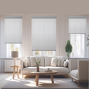 Trắng lớp khách sạn sang trọng Con lăn Shades Màn phòng khách rèm cửa sổ Rèm cho phòng ngủ trong nhà văn phòng ban công sử dụng cho - Product Image 1