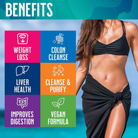 BioFlex Formule naturelle à base de plantes personnalisée, liquide oral, détoxification du foie/du côlon, complément alimentaire pour la santé, améliore la fonction digestive de l'intestin