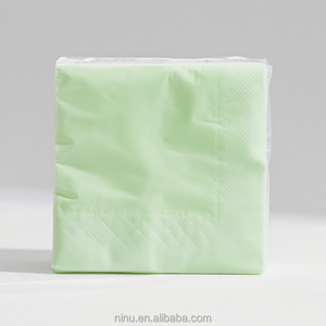 2 oder 3-lagige weiße Papiers ervietten mit Logo Dinner Cocktail papier Servietten gewebe für Party - Product Image 5