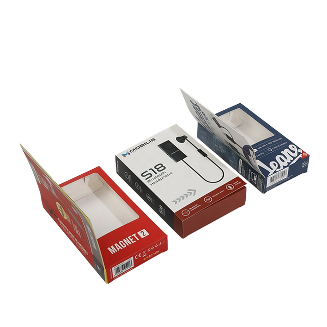 Printed Packaging Carton Cardboard Box With Front Window