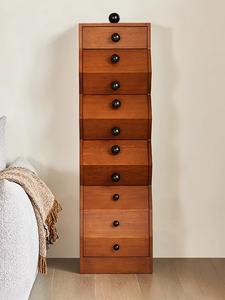 फ्रेंच आधुनिक मॉड्यूलर स्टेनलेस स्टील पांच दराज रहने वाले कमरे सोफे छोटे कैबिनेट डिजाइनर बेडरूम भंडारण कैबिनेट - Product Image 3