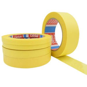 Cinta de enmascarar amarilla de papel plano <span class=keywords><strong>para</strong></span> pintura automotriz, exclusiva y autorizada, de bajo <span class=keywords><strong>precio</strong></span>, troquelada, resistente al calor, acrílica, de una sola cara, a presión - Product Image 5