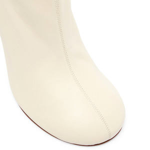Botas de Moda para <span class=keywords><strong>Mujer</strong></span> 2026, Botas Cortas Blancas de PU con Cremallera Lateral, Botas de Baile Cálidas para Invierno, Botines Cómodos para Dama - Product Image 4