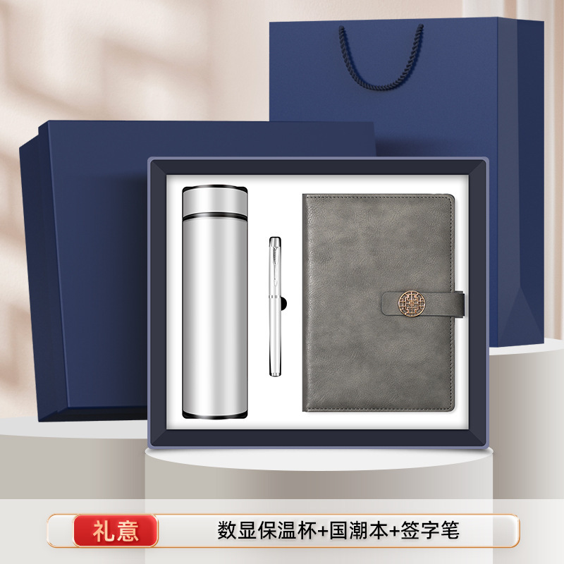 Notebook with Cup and Round Pen