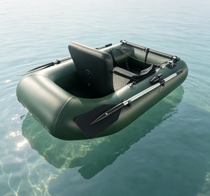 Bateau Gonflable de Pêche Portable pour 1 Personne avec Pagaies – Idéal pour la Pêche en Lac et en Rivière – Fournisseur Direct Usine - Product Image 2