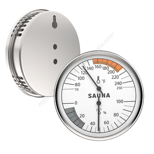 เครื่องวัดอุณหภูมิและความชื้นแบบแขวนผนัง 2-in-1 สำหรับใช้ในบ้าน ทำจากพลาสติก สำหรับวัดอุณหภูมิห้อง ขายส่ง - Product Image 1