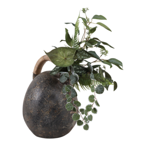 Vaso in ceramica rustico per decorazioni per la casa, soggiorno, camera da letto, ufficio, tavolo - Product Image 2