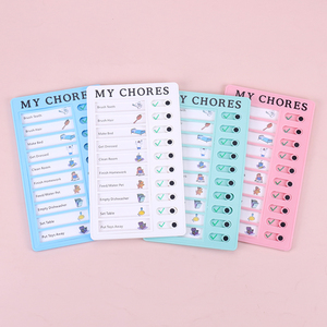 Lista de verificación reutilizable My Chores, planificador diario, Memo, tablero de plástico, tabla de tareas, comportamiento de responsabilidad para niños, tarjeta de autodisciplina - Product Image 4