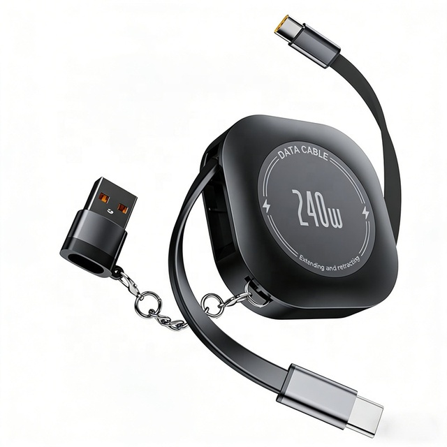 240W Retractable 4in1 Charging Cable Max 140W for Laptop Huawei iPhone