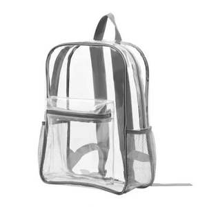 Popular Women and Men School Bag PVC Transparent Mesh <b>Backpack</b> <b>Clear</b> Fashion Outdoor Travel Storage <b>Backpack</b> - Product Image 1