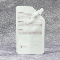 Sachets souples personnalisés en aluminium refermables de 100 ml pour shampoing et cosmétiques, avec bec verseur, en Mylar plastique, à fond plat