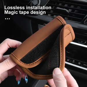 Couverture universelle de main courante de toit de voiture Couverture de protection de poignée de porte en cuir souple Couverture de poignée de toit de voiture Accessoires intérieurs - Product Image 5