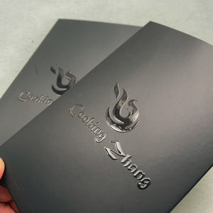 Tarjeta de Agradecimiento de Lujo con Papel Negro y Lámina Dorada para Bodas, Cumpleaños, Promociones, Tarjeta de Agradecimiento Comercial al por Mayor con Protección UV - Product Image 4