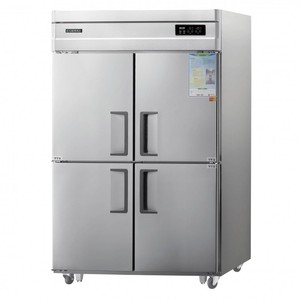 Réfrigérateurs-congélateurs WOOSUNG à refroidissement par ventilateur, 45 pieds cubes, 4 portes, acier inoxydable, dégivrage automatique numérique, 6 étagères, équipement - Product Image 1