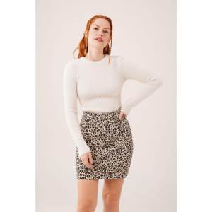 Pull en maille douce et moelleuse à col rond pour femme, manches longues, décontracté, anti-boulochage, 14 Gg - Product Image 2